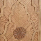 Large Floral Carved Storage Cabinet - Sideboard Buffet - image 9