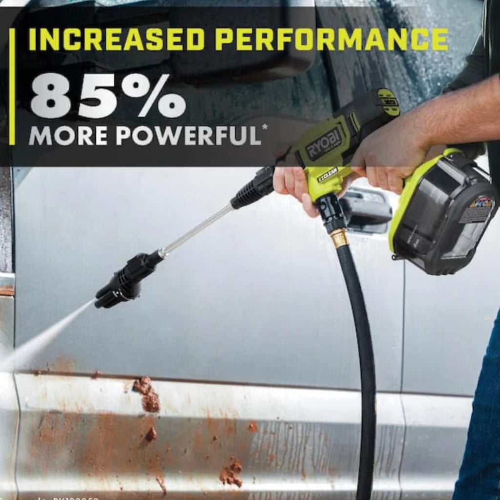 Ryobi ONE+ HP 600 PSI at 0.7 GPM 18V Cordless Electric Cold water Power Cleaner, 20 ft. Siphon Hose - image 6