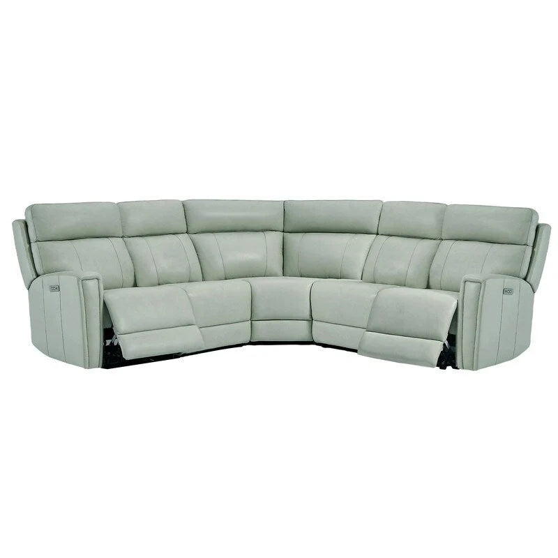 104" 3-Color Genuine Leather Power Reclining Sectional Sofa with Zero Gravity Feature, USB & USB-C Ports, and 2 Stationary Armless Chairs - image 18