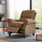 Push Back Recliner Chair with Padded Cushion and Solid Wood Legs - image 1
