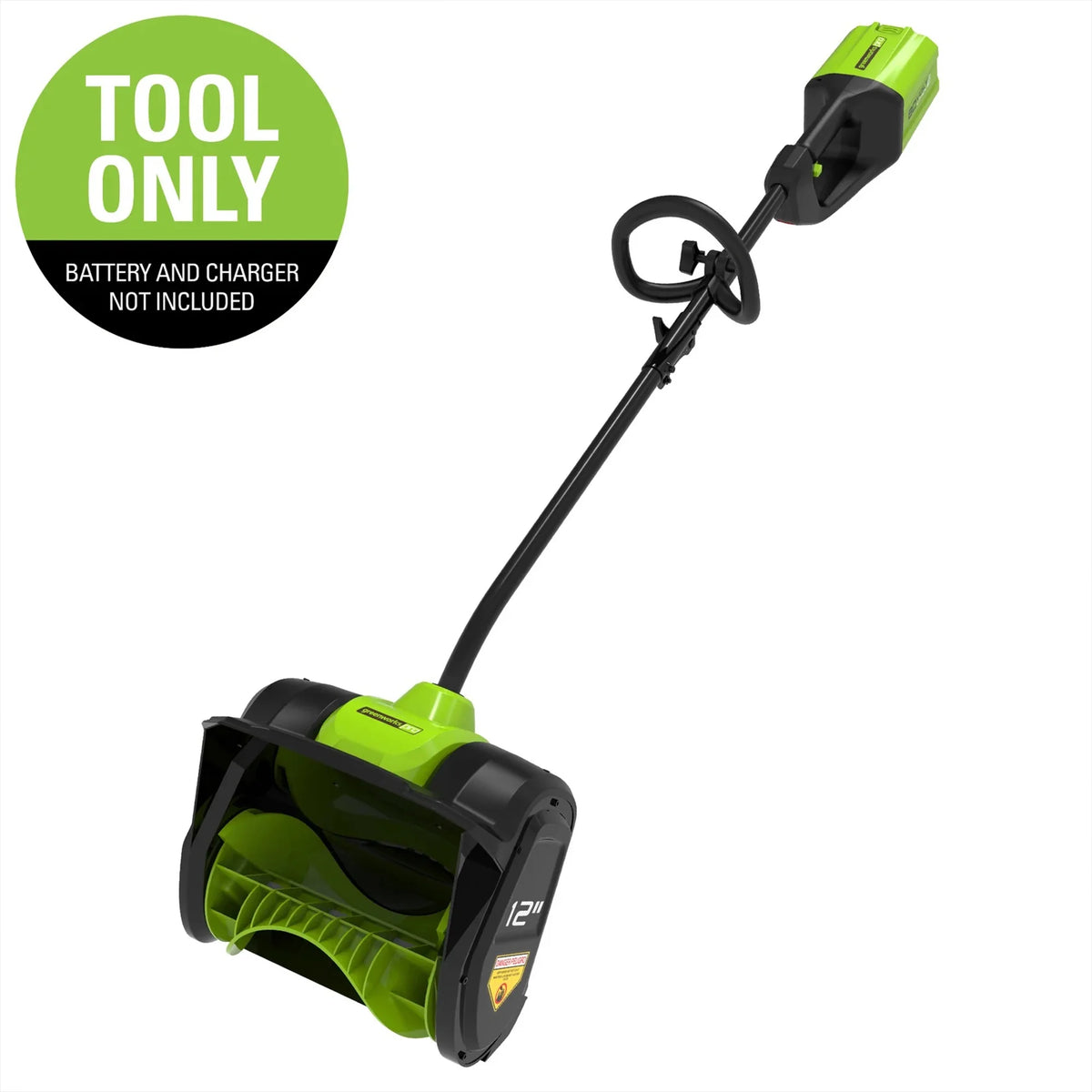 Greenworks 12" 80V Cordless Snow Shovel, Battery Not Included, 2601202 - image 2