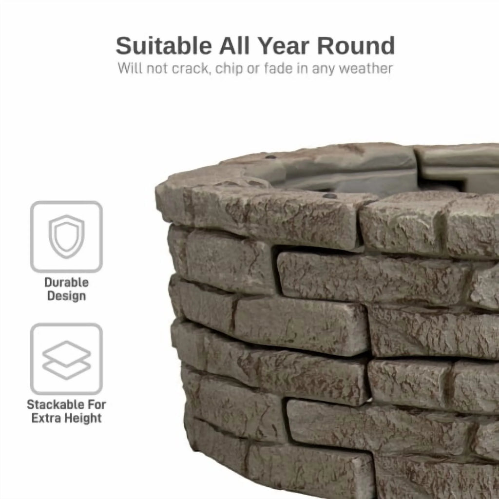 RTS Home Accents Rock Lock Raised Garden Bed Curved Rock (Pack of 4) - image 5