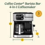 Coffeemaker 4-In-1 Coffee Center Barista Machine - image 16