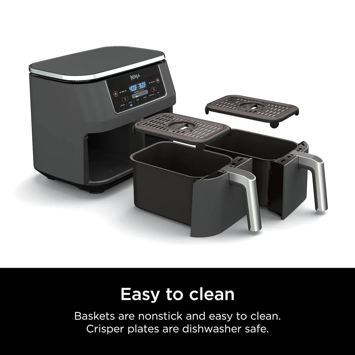 Ninja Foodi 8 qt. Original Dualzone, 2-Basket Air Fryer with 6 Functions - image 9