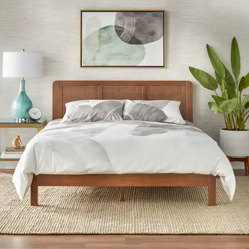 Lifestorey Larkin Queen Platform Bed in Mid-Century Style - image 2