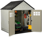 Rubbermaid Resin Outdoor Storage Shed With Floor Weather Resistant Gray Organization for Home - image 37