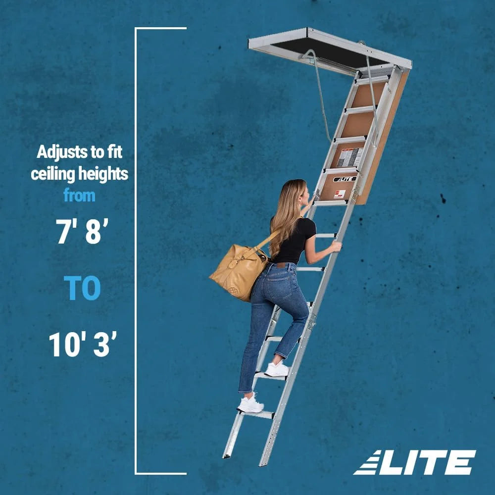 Aluminum Attic Ladder, 375lb Capacity, Type IAA - image 4