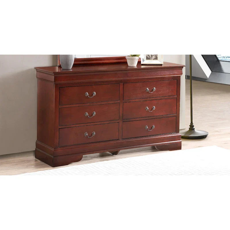 Louis Philippe 6-Drawer Dresser for Bedroom - image 9