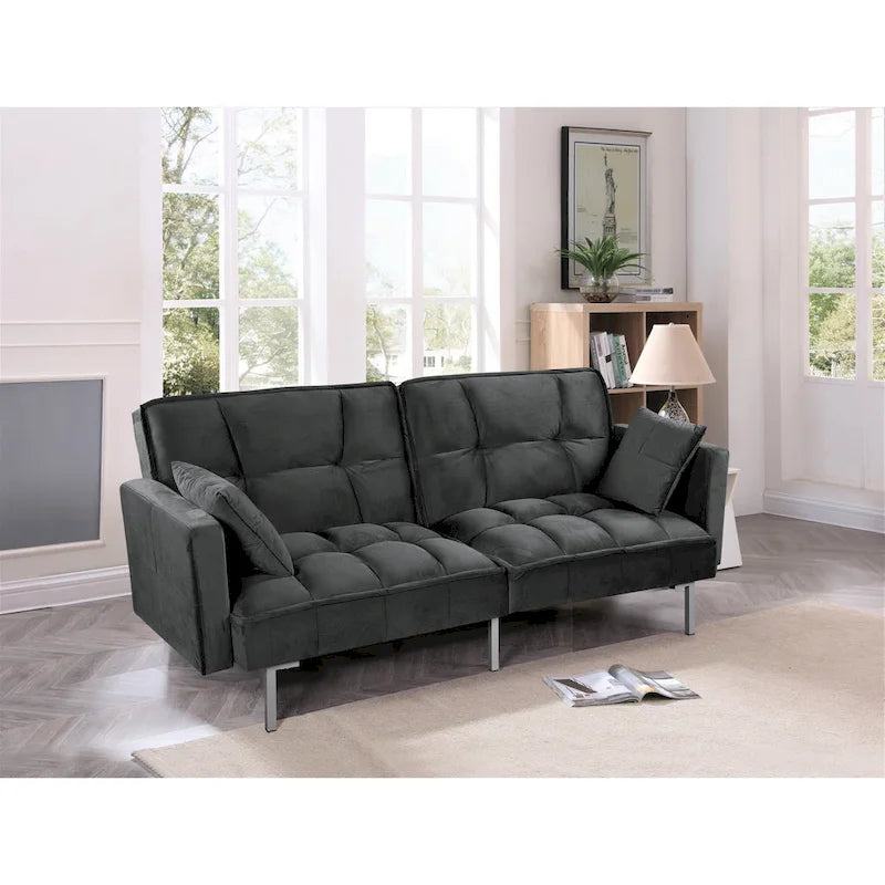 Bernal 75.6-Inch Velvet Sleeper Sofa Bed - image 31