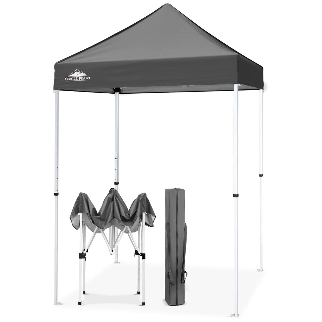 EAGLE PEAK 5x5 Pop up Canopy Tent Instant Outdoor Canopy Easy Set - up Straight Leg Folding Shelter（blue） - image 85
