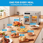 Midea Flexify French Door Toaster Oven Air Fryer Combo, 26.4 QT, Extra Large Air Fryer Countertop Oven 10 in 1 Combo, 25% Faster Cooking and 90% Less Oil, Stainless Steel : Home & Kitchen - image 6