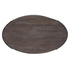 Contemporary Gauntlet Gray Oval Coffee Table - image 5