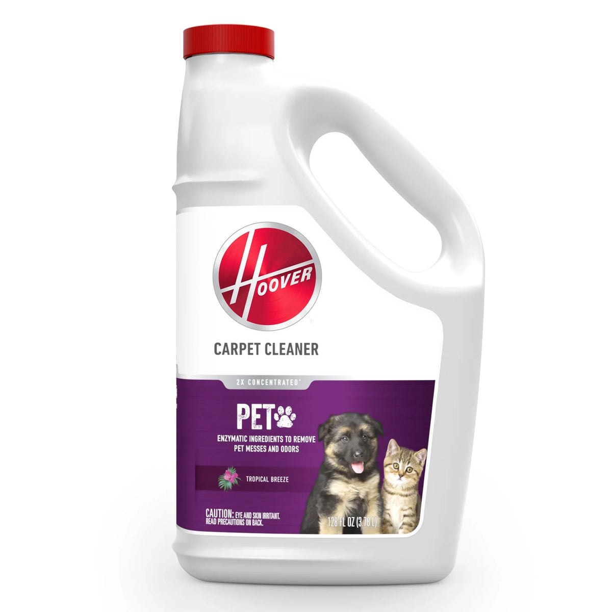 Hoover PowerScrub XL, Upright Carpet Cleaner Machine, FH68010, 1 Count, New Condition and  Hoover Paws & Claws Pet Stain and Odor Remover, Carpet Cleaner Solution, 128 fl oz., New, 1 Count - image 1