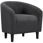 Yaheetech Club Chair Accent Barrel Chair Upholstered Arm Chair - image 9