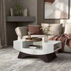 Angelic Contemporary Storage Coffee Table with Glass Insert by Furniture of America - image 16