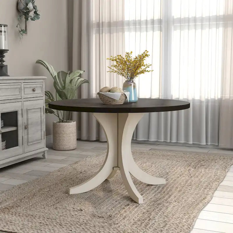 Joyfair Farmhouse 47-Inch White Wood Dining Table by Furniture of America - image 1