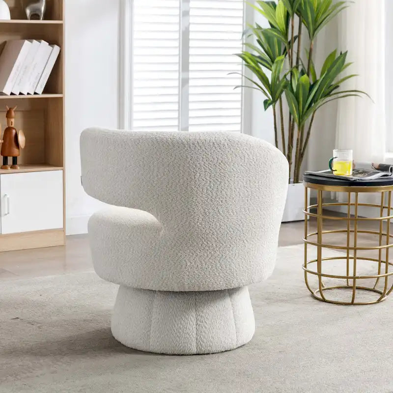 360-Degree Swivel Cuddle Barrel Accent Chairs with Plush Upholstery - image 35