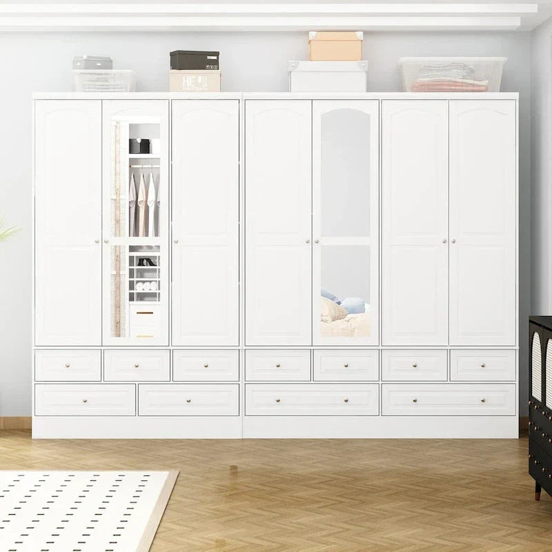 78.7H Combo Twin Wardrobe Set: Stylish and Functional Armoires for Your Closet - image 1