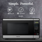 Farberware FMGZ09BKA 0.9 Cu. Ft. Microwave Oven, 900W, Digital Control, LED Display, 6 Cooking Presets, Black - image 49