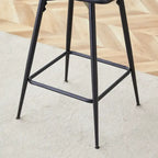 Pair of Swivel Bar Stools with Comfortable Linen Cushions - Counter Height Seating for Kitchen Islands, Dining Areas, or Pubs - image 8