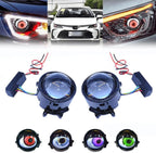 LED Demon Eyes Demon Eyes headlights, Dynamic Demon Eyes car headlights, adjustable eye pattern, mini projector lens light controlled by phone, suitable for any car - image 2