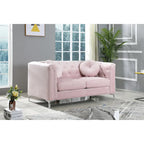 Velvet Button-Tufted Pompano Loveseat - image 23