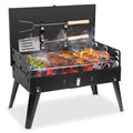 KOCASO Portable Charcoal Grill, Outdoor Small BBQ Grill with Barbecue Accessories, Folding Camping Grill for Outdoor Cooking Travel Patio Picnic - image 1
