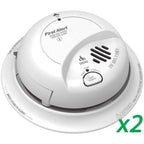 First Alert BRK SC9120B (2 Pack) Smoke & Carbon Monoxide Detector W/ Batt Backup - image 1