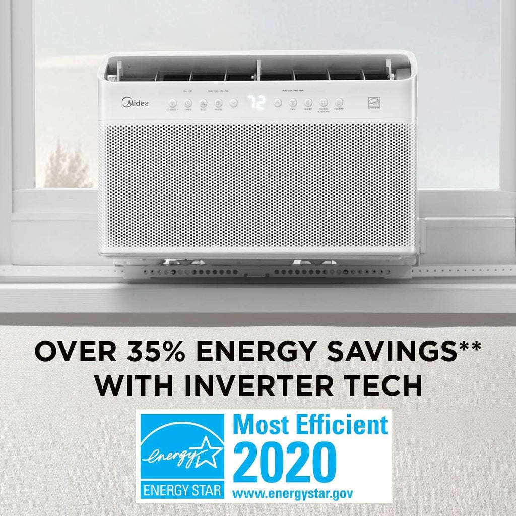U-Shaped Inverter Window Air Conditioner 12,000BTU with Open Window Flexibility, Robust Installation,Extreme Quiet, 35% Energy Saving, Smart Control, Alexa, Remote, Bracket Included. - image 5