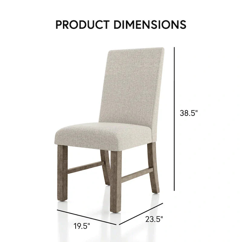 Jusk Rustic Grey Wood 5-Piece Dining Set by Furniture of America - image 3