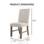 Jusk Rustic Grey Wood 5-Piece Dining Set by Furniture of America - image 3