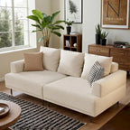 Contemporary Deep Seat Sofa with Cushions, Elevated Legs, Cozy Living Room Seating, Ideal for Apartments - image 20
