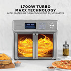 Kalorik MAXX® Digital Air Fryer Oven, 26 Quart, 10-in-1 Countertop Toaster Oven & Air Fryer Combo-21 Presets up to 500 degrees, Includes 9 Accessories & Cookbook - image 2