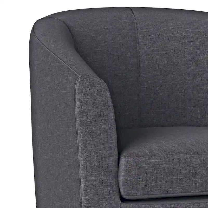 Modern Tub Accent Chair with Upholstered Seat and Wooden Legs - image 29