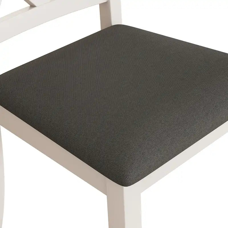 5-Piece Upholstered Chair Round Dining Table Set - image 9