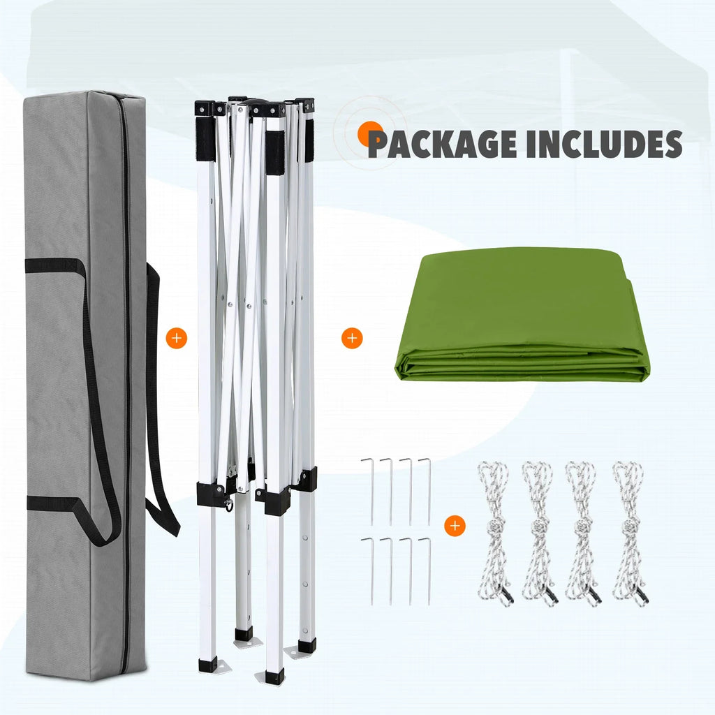EAGLE PEAK 5x5 Pop up Canopy Tent Instant Outdoor Canopy Easy Set - up Straight Leg Folding Shelter（blue） - image 114