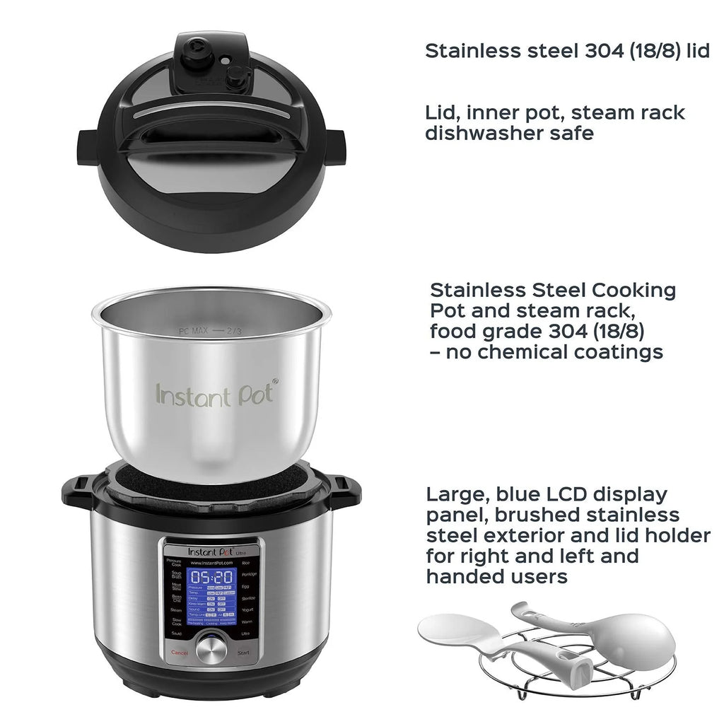 3 Quart Programmable Cooker, Stainless Steel, 16 in 1, Silver, Touch Control, UL Certified - image 4