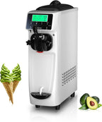 Soft Serve Ice Cream Machine 3.2 Gals Ice Cream Maker Machine Single Flavor Commercial Ice Cream Machine Countertop Soft Serve Ice Cream Maker with Pre-Cooling for Home Store School - image 1