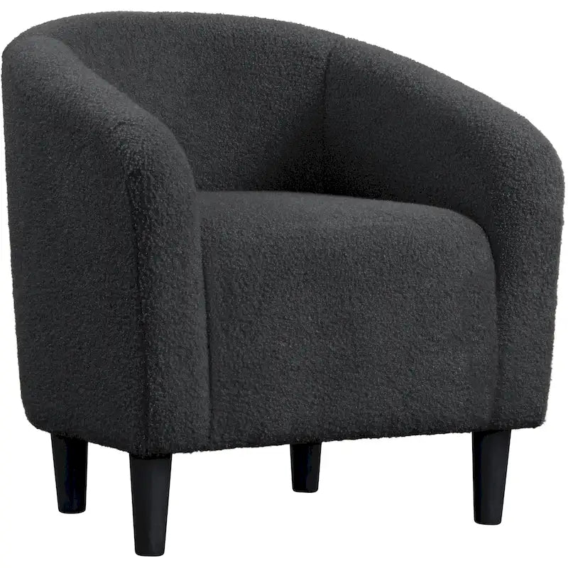 Yaheetech Club Chair Accent Barrel Chair Upholstered Arm Chair - image 5