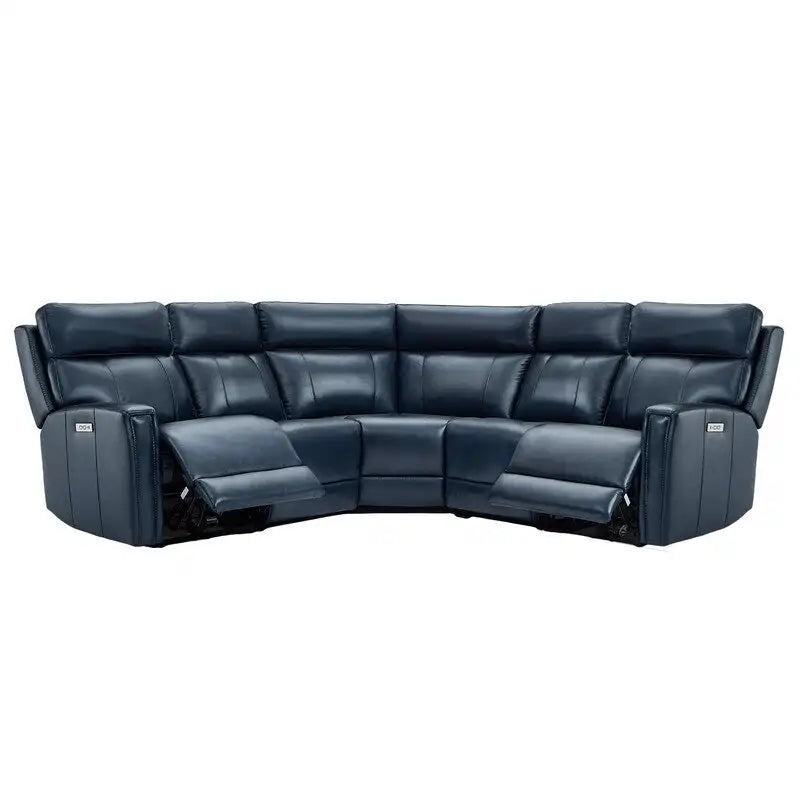 104" 3-Color Genuine Leather Power Reclining Sectional Sofa with Zero Gravity Feature, USB & USB-C Ports, and 2 Stationary Armless Chairs - image 24