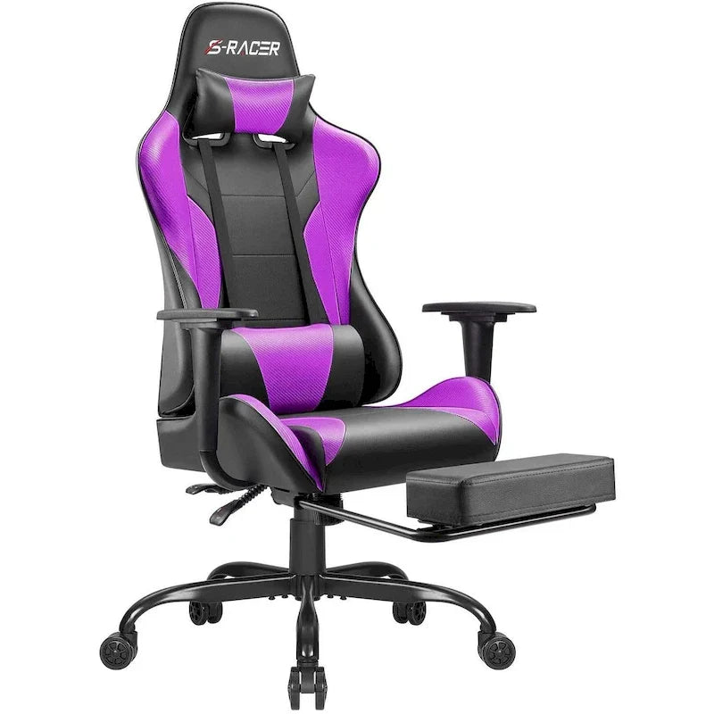 Ergonomic Gaming Chair with Footrest - Ideal for Desk Use - image 4