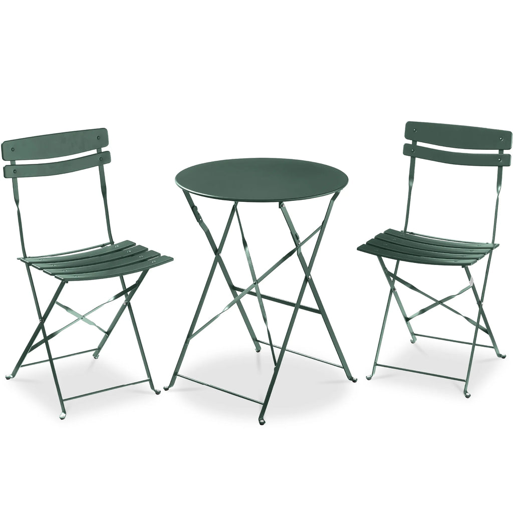 Best Choice Products 3-Piece Small Bistro Set, Folding Patio Furniture Set of 2 Chairs and Table - Black - image 156