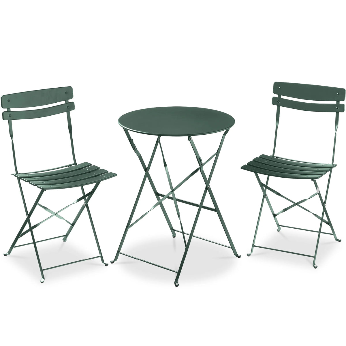 Best Choice Products 3-Piece Small Bistro Set, Folding Patio Furniture Set of 2 Chairs and Table - Black - image 156