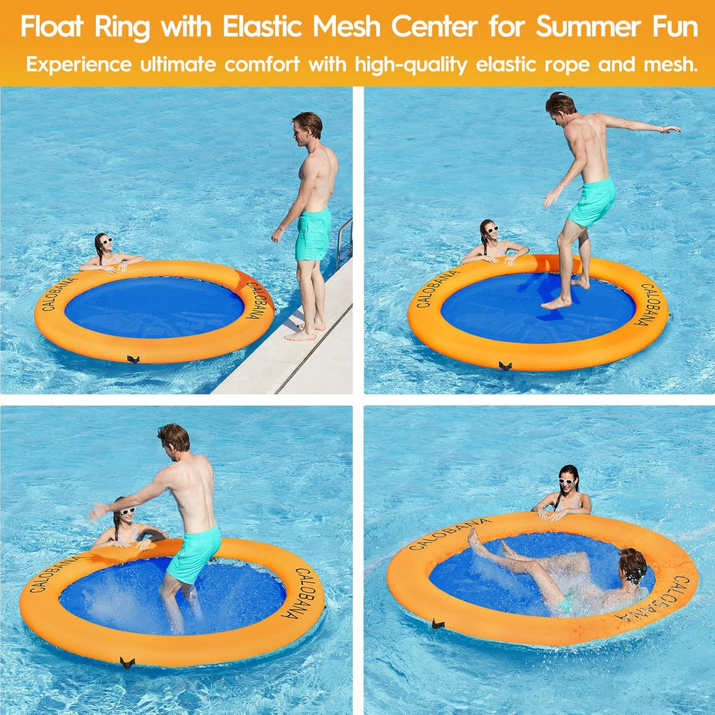 Round Floating Ring Hammock - Heavy Duty Inflatable Raft - image 77