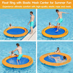 Round Floating Ring Hammock - Heavy Duty Inflatable Raft - image 77