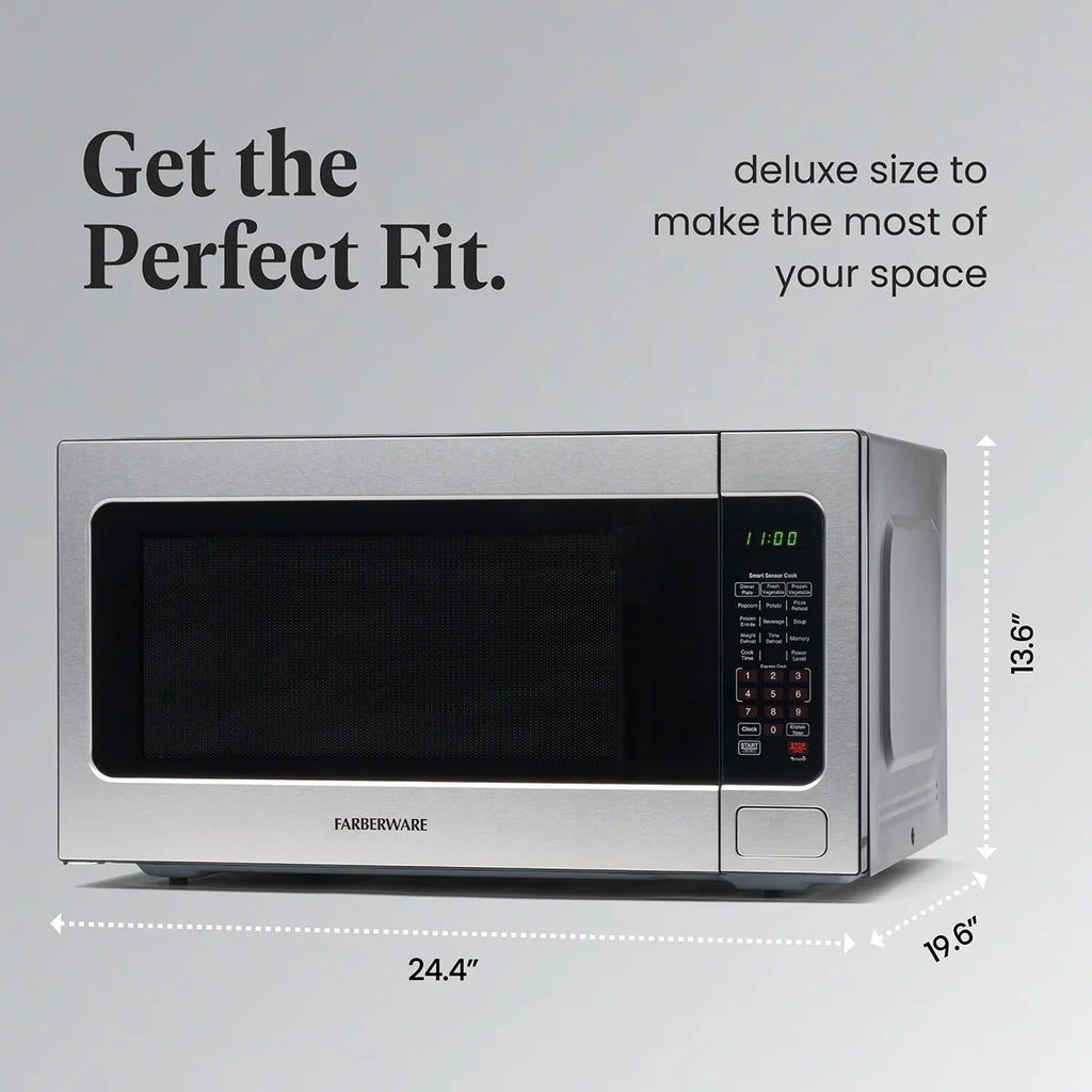 Farberware FMGZ09BKA 0.9 Cu. Ft. Microwave Oven, 900W, Digital Control, LED Display, 6 Cooking Presets, Black - image 54