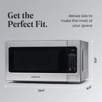 Farberware FMGZ09BKA 0.9 Cu. Ft. Microwave Oven, 900W, Digital Control, LED Display, 6 Cooking Presets, Black - image 54