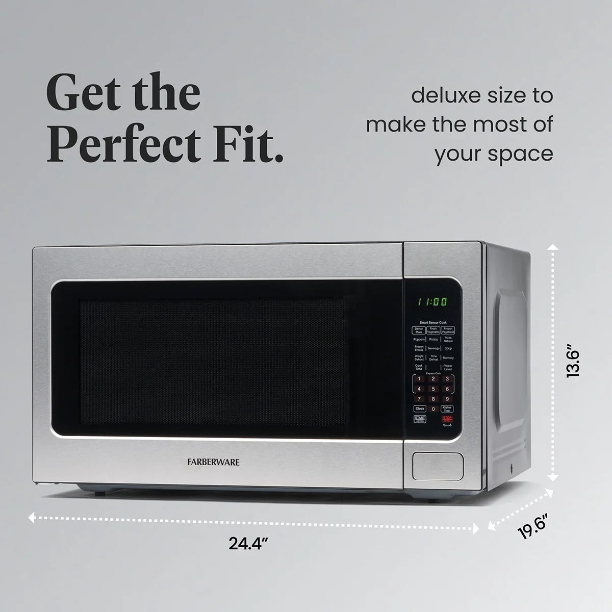 Farberware FMGZ09BKA 0.9 Cu. Ft. Microwave Oven, 900W, Digital Control, LED Display, 6 Cooking Presets, Black - image 54