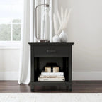 Homestyles Oak Park Black Wood Queen Bed and Nightstand Set - 2 Pieces - image 11