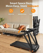 Foldable Treadmill for Home with Incline Extra Large Dual LED Screen Home Office Treadmills - image 8